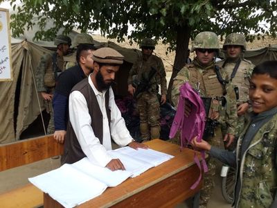 Humanitární pomoc Úkolového uskupení Buffalo v provincii Parwan za české účasti