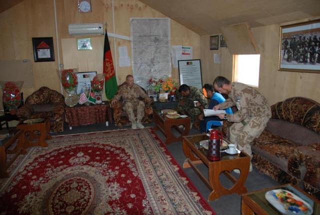 Pracovna afghánského velitele