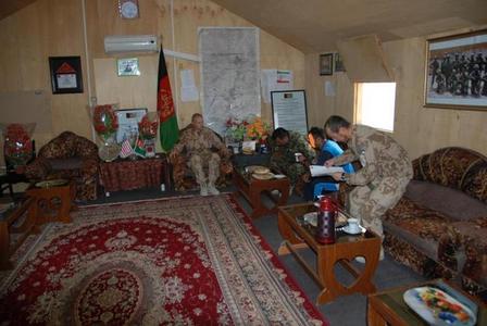 Pracovna afghánského velitele