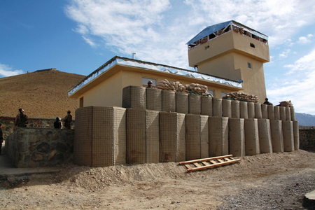 Observation post, called the "Last Post" on the top of the Chinarey Check Point close to smuggling path