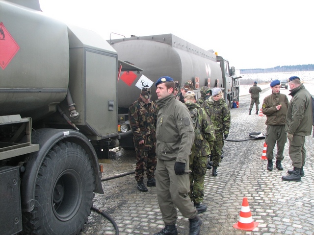 Rozmístění prvků jednotky logistiky v polních podmínkách (3)