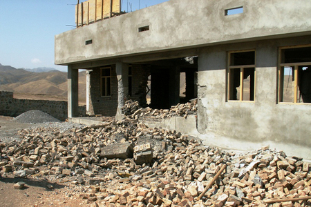 Building after attack of insurgents in July 2011 (2)