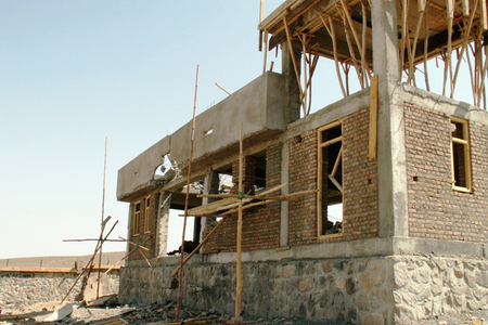 Building after attack of insurgents in July 2011 (1)