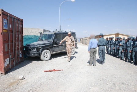 Afghánští policisté na místě činu
