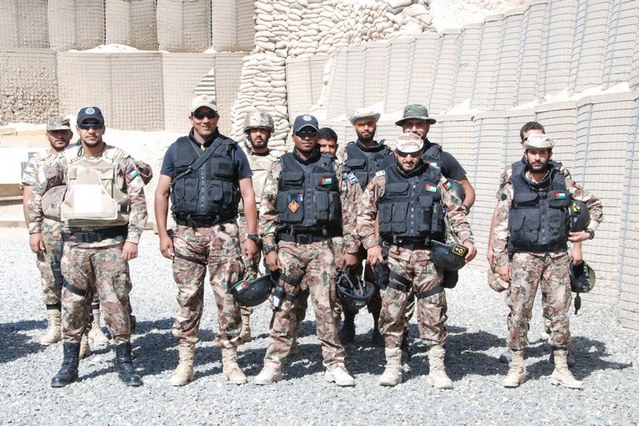 Jordánská družstva, která se účastnila soutěže