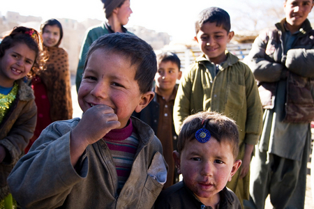 Afghánské děti v Puli Alam 3