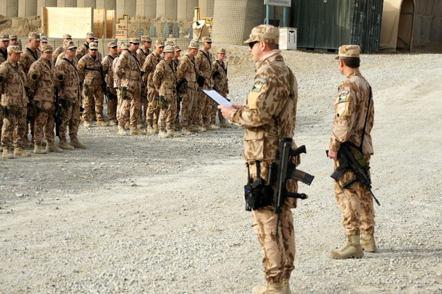 Čtení otevřeného dopisu NGŠ AČR jednotce při příležitosti 9. výročí vstupu do NATO