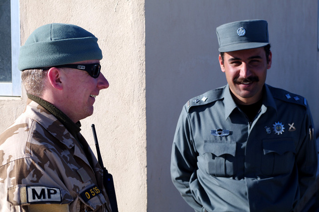 Major Luboš Š. a velitel policejní školy nadporučík Mohommad Bassir Stánekzí