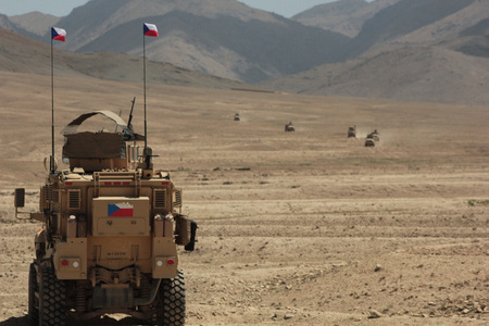 Czech fire support in favour of the US detachment