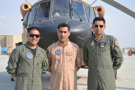 Afghan helicopter pilots