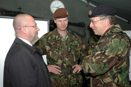 Czech Minister of Defence Martin Bartak and General Sir David Richards