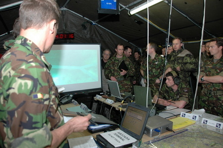 HQ of British 20 Armour Brigade