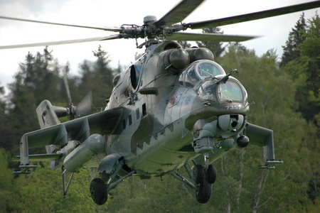 Mil Mi-24 combat helicopter