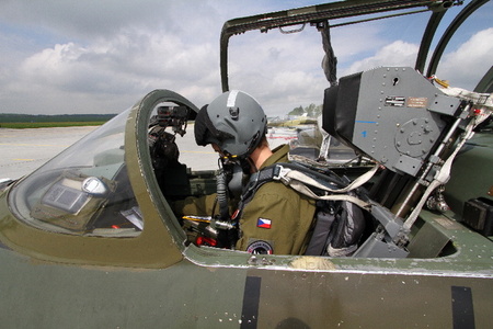 Before take off with L-159 ALCA