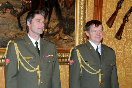 Major Jan Železný a major Vratislav Odvárko