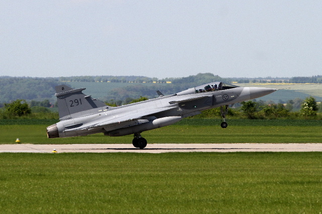   Start švédského Jas-39 Gripen