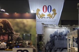 Část expozice, která byla zaměřena na připomínku 100 let Generálního štábu Armády České republiky