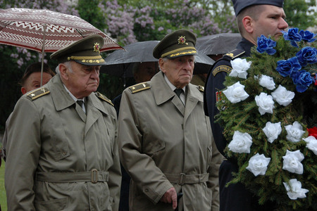 Pietní akce se zúčastnili i zástupci Českého svazu bojovníků za svobodu a Československé obce legionářské