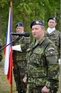 Velitel 22. základny vrtulníkového letectva plukovník Miroslav Svoboda při úvodním projevu