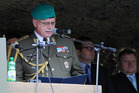 Velitel VeV-VA brig.gen.Ján Kožiak objasnil v úvodu  význam vojenské přísahy
