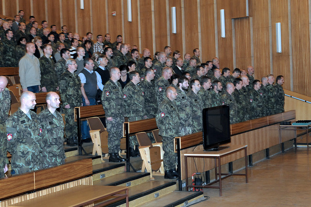 Slavnostní shromáždění Velitelství výcviku – Vojenské akademie ke Dni vzniku samostatného československého státu.