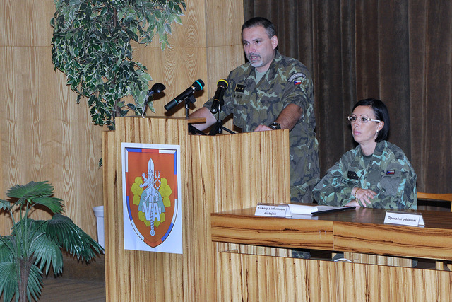 Slavnostní shromáždění Velitelství výcviku – Vojenské akademie ke Dni vzniku samostatného československého státu.