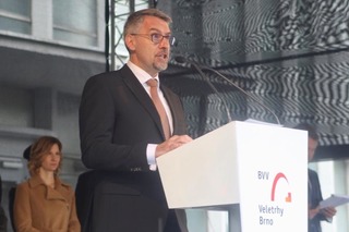 Ministr obrany Lubomír Metnar při projevu na zahájení veletrhu IDET