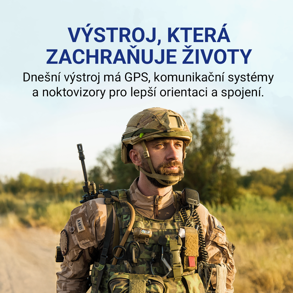 Výstroj, která chrání vojáky