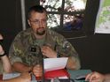 Velitel oblasti skladování munice major Jaroslav Unger.