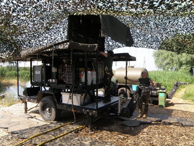Slovinská úpravna vody při práci