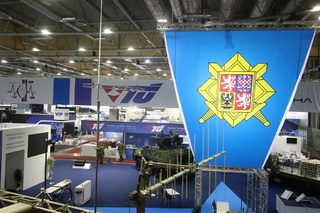 Expozice u stánku MO a GŠ  