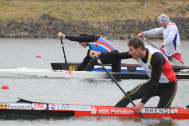 Martin Fuksa v závodu na 1 kilometr