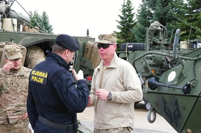 Vojenská policie plně spolupracovala a dopomohla vytvořit příjemnou atmosféru