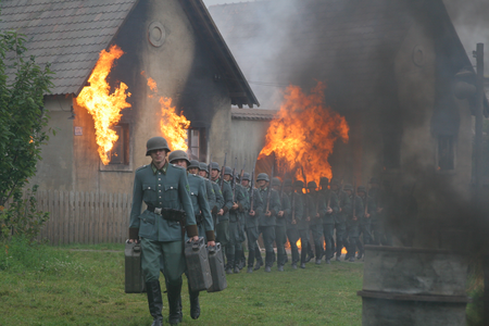  Snímky z natáčení filmu Lidice