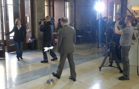 Snímky z natáčení televizního dokumentu v Armádním muzeu Žižkov (1)