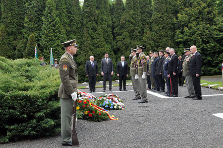 Zástupci resortu uctili oběti spojeneckých armád