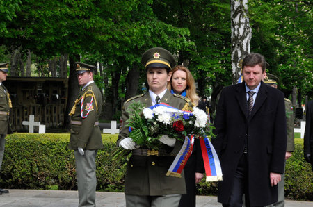 Zde památku vojáků z 1. světové války uctili i zástupci ambasády Slovenské republiky v Praze