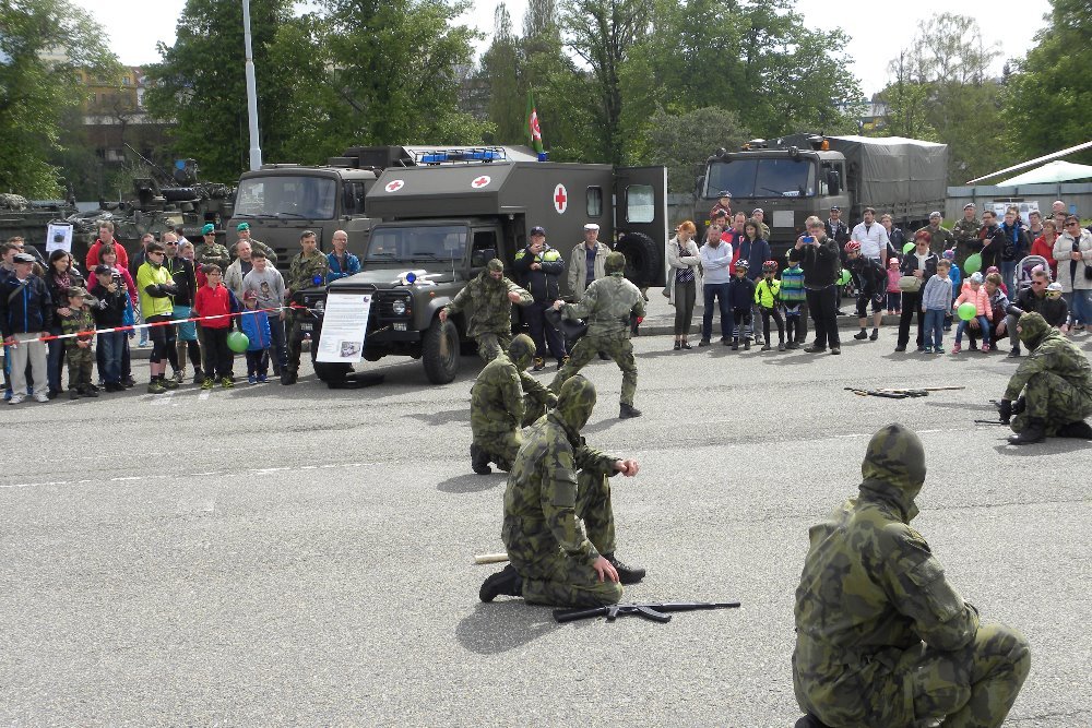 V areálu DEPO 2015 návštěvníci mohli mimo jiné zhlédnout statické ukázky techniky a zbraní Armády České republiky