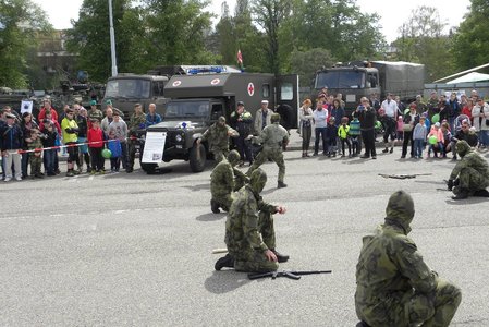 V areálu DEPO 2015 návštěvníci mohli mimo jiné zhlédnout statické ukázky techniky a zbraní Armády České republiky