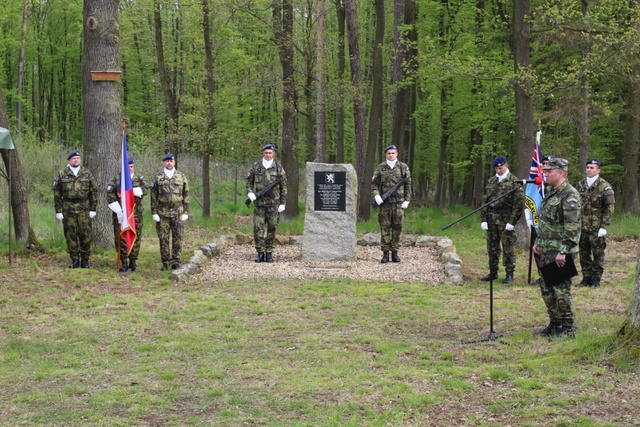  Velitel 22. zVrL, plukovník Miroslav Svoboda při úvodním projevu 