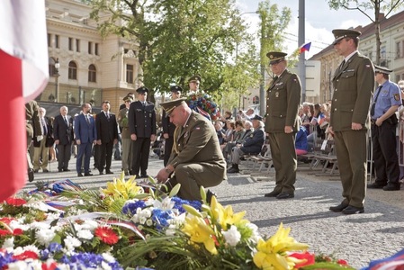 Vyvrcholením Slavností svobody Plzeň 2017 byl každoroční pietní akt „Díky Ameriko“