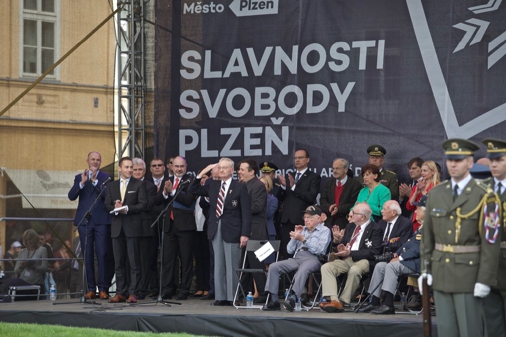 Vyvrcholením Slavností svobody Plzeň 2017 byl každoroční pietní akt „Díky Ameriko“