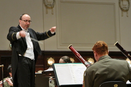 Podplukovník Jaroslav Šíp, hlavní dirigent a velitel Ústřední hudby AČR