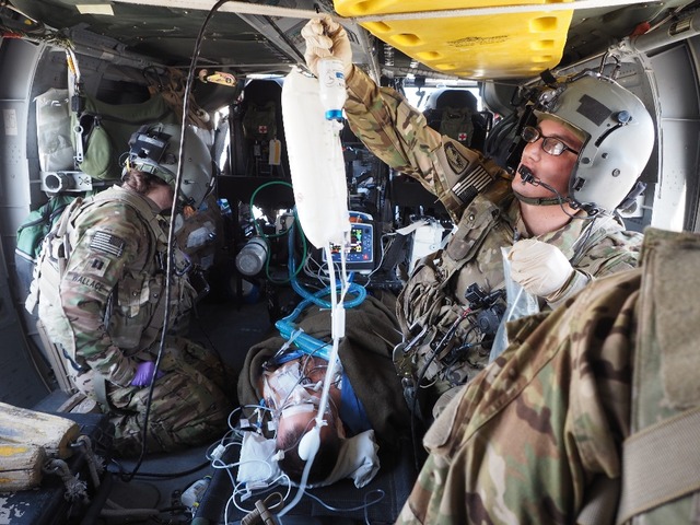 Překlad pacienta na Roli 3 na Bagrám