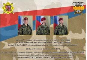 Ilustrační obrázek ke článkuRodinám vojáků, kteří zahynuli v Afghánistánu, pomůže mimořádná sbírka