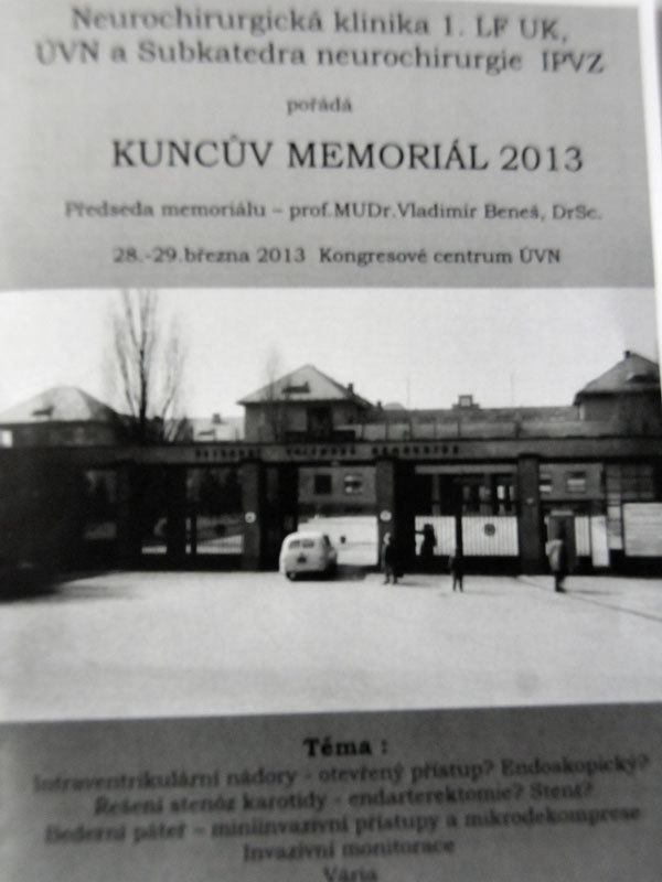 Propozice Kuncova memoriálu 2013