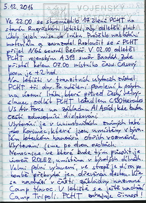 Kronika 1. úkolového uskupení PCHT, Irák 2
