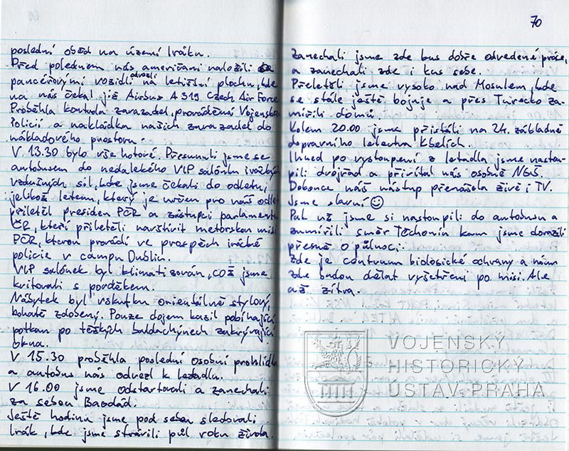 Kronika 1. úkolového uskupení PCHT, Irák 3