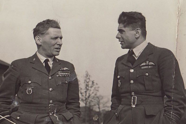 S kpt. gšt. Františkem Fajtlem (vpravo)