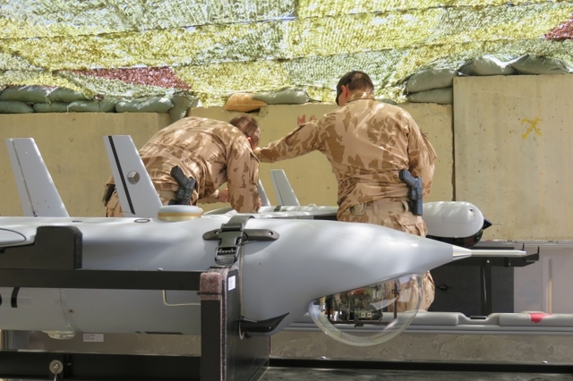 ScanEagle v konfiguraci pro vedení průzkumu ve dne a v noci